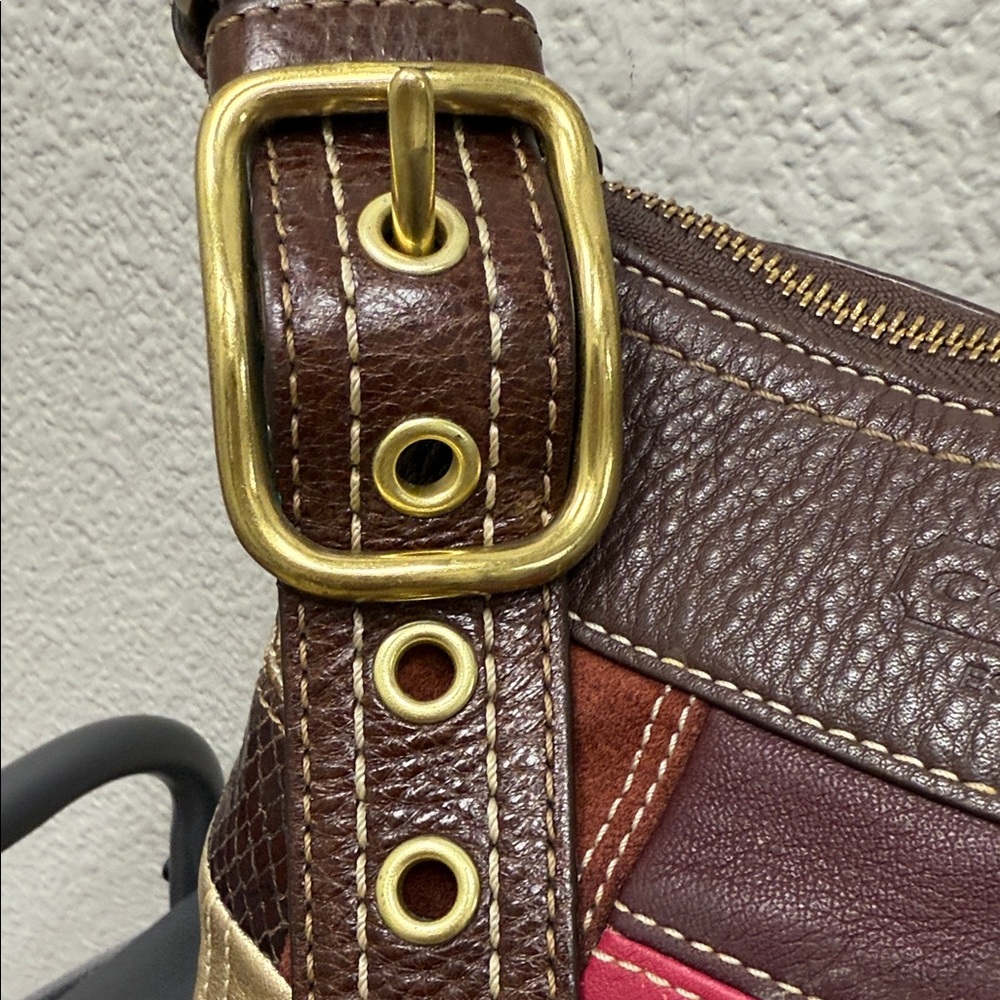 Coach Bleeker Patchwork Leather Crossbody Bag - Picture 5 of 12